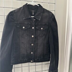 Aqua Women's Black Jean Jacket